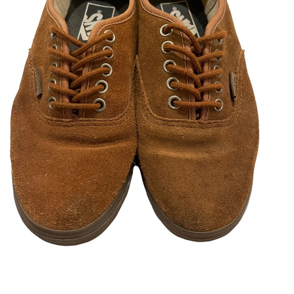 VANS Authentic Womans Brown Suede Skate Shoes Size 5 - Picture 2 of 6